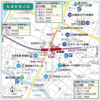 船堀駅周辺図