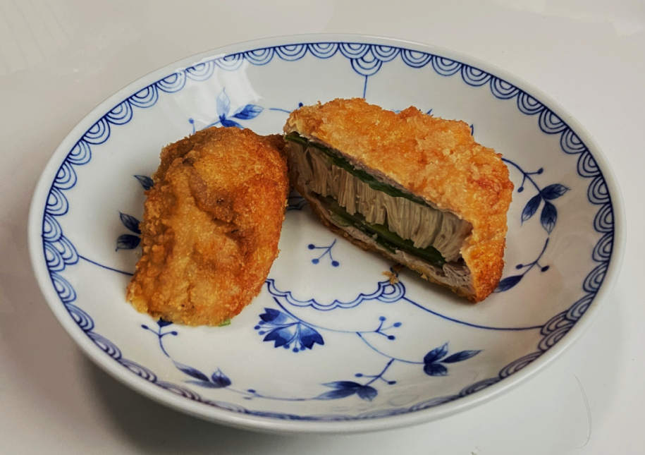 えのきと長ねぎ肉巻きフライ