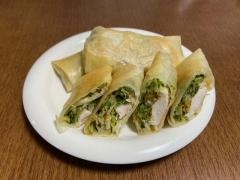 野菜の皮の春巻き