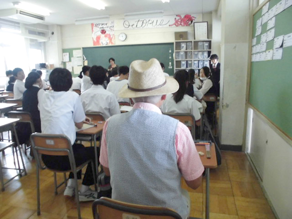 写真　学校公開日の教室の様子