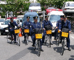 小松川警察署独身寮のパトロール写真