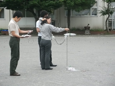 写真 放射線測定の様子（6月18日）