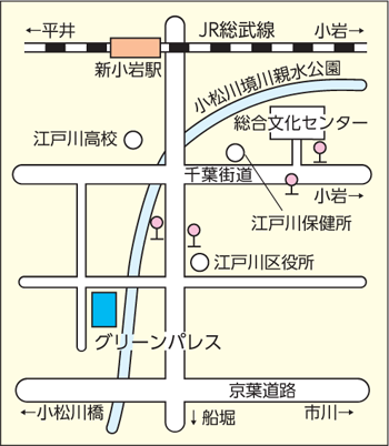 図：グリーンパレス案内図