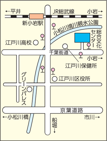 地図総合文化センター周辺図