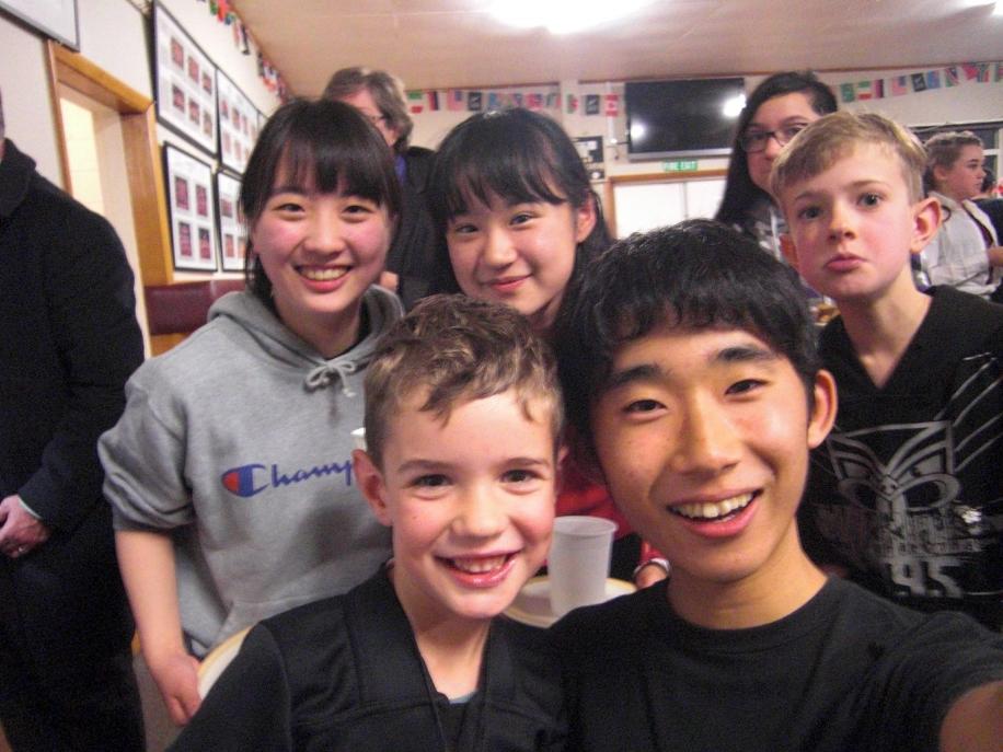 ニュージーランド学校での写真