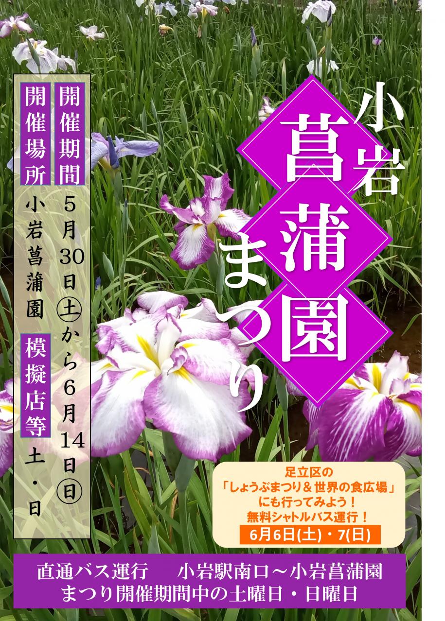 令和8年度菖蒲園まつりポスター