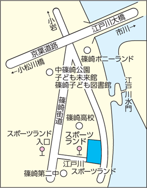 地図　スポーツランドテニスコート