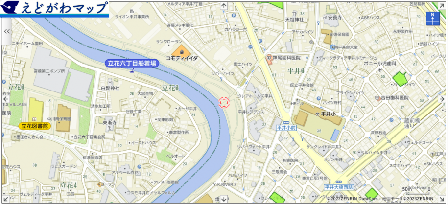 旧中川案内図