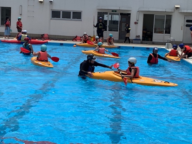 学校カヌー教室