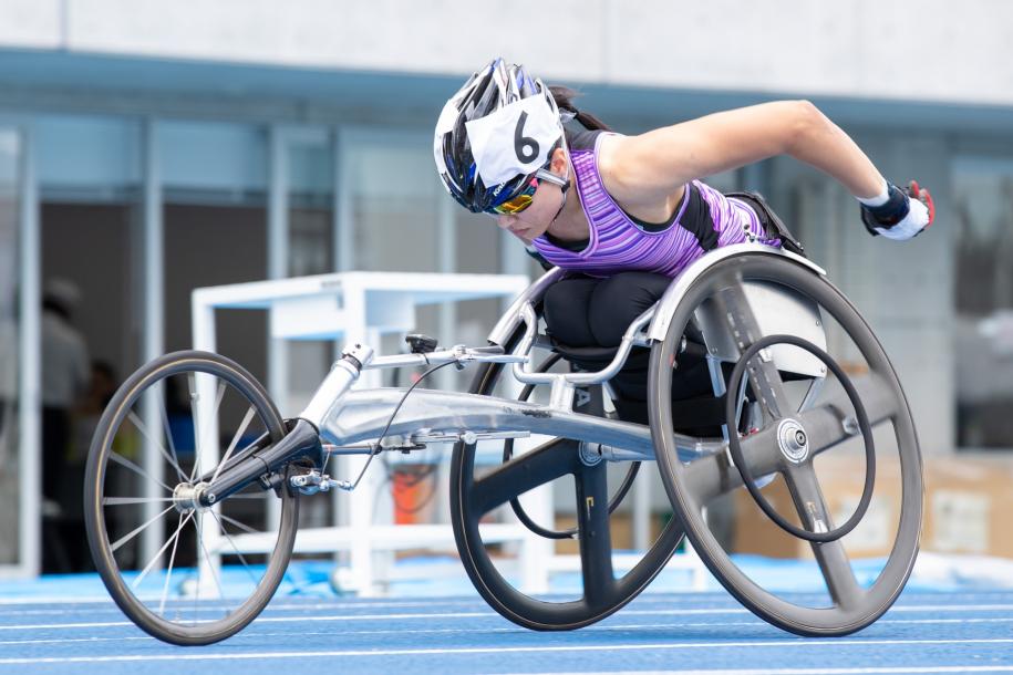 中村選手が競技を行っている様子