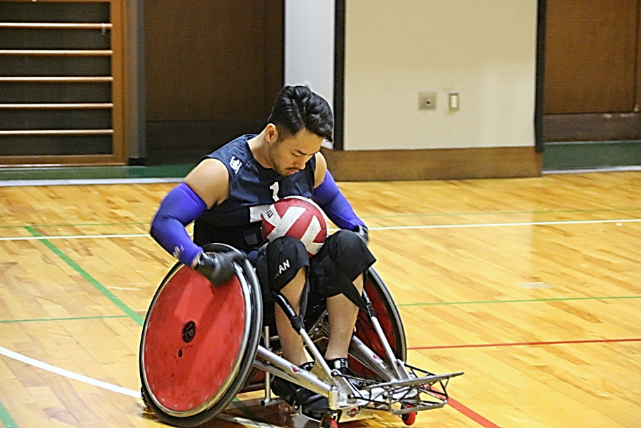 壁谷選手の練習風景