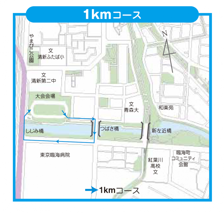 1キロコース図