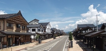 三国街道塩沢宿　牧之通り