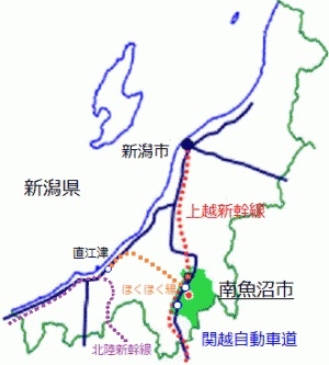 南魚沼市地図