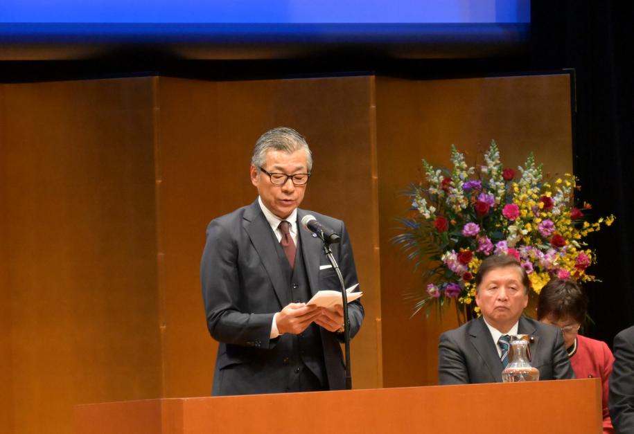 受賞者代表あいさつ