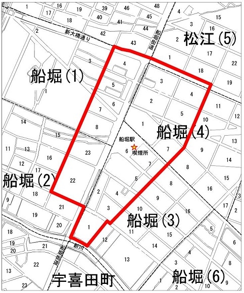 都営地下鉄船堀駅周辺受動喫煙防止重点区域