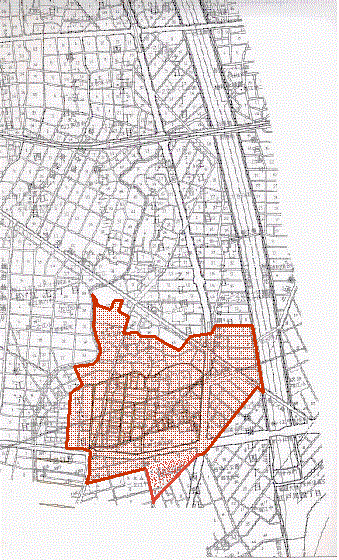 一之江南部町会の地図