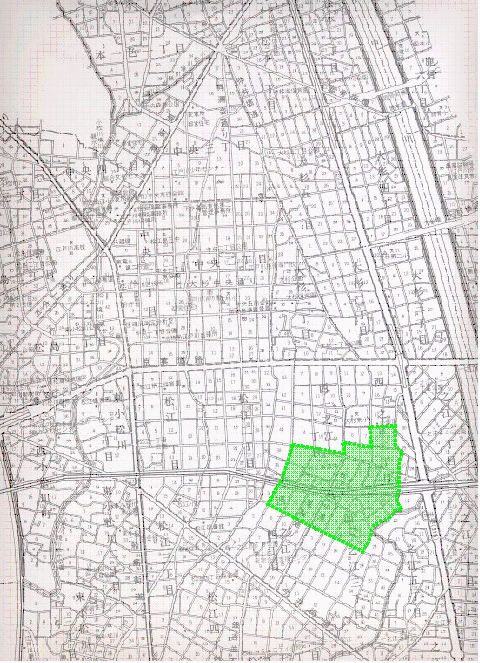 西一之江江上町会の地図