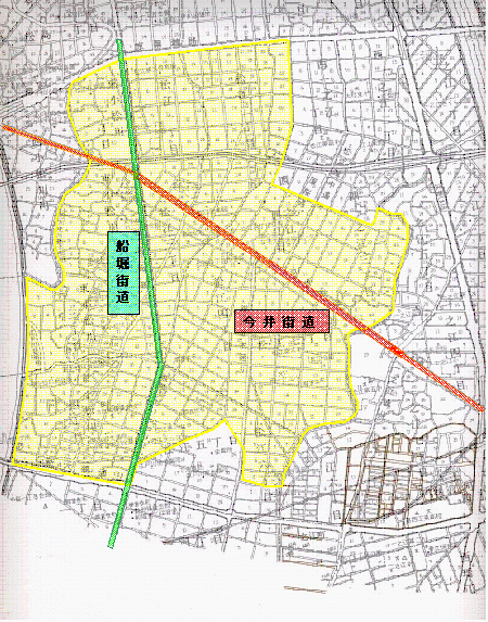 松江南地区の地図