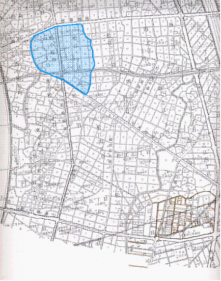 東松一丁目町会の地図