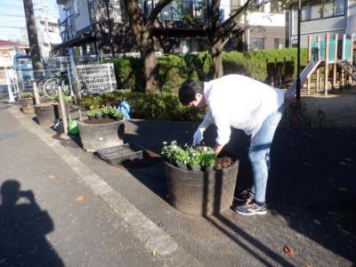 槍前児童遊園での活動状況