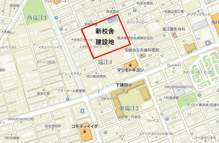 下鎌田地域地図