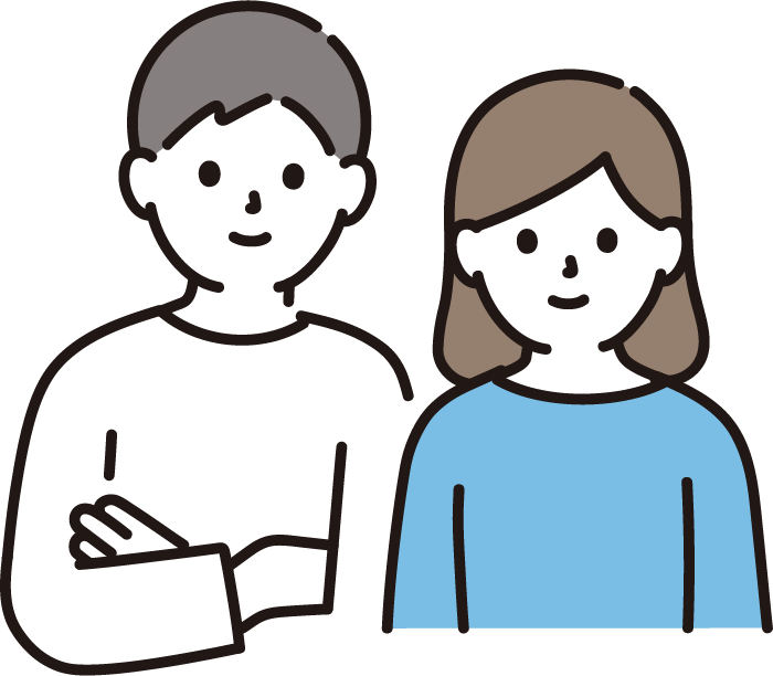 大人の男女のイラスト
