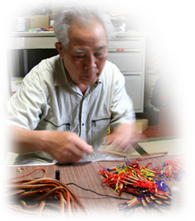 奥田禄郎さん作業風景
