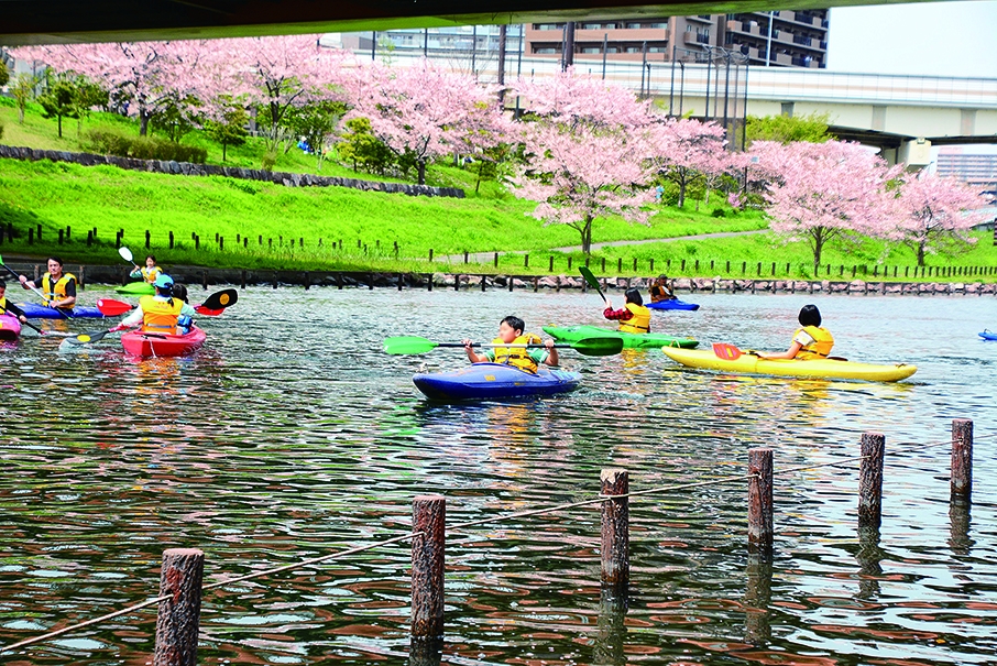 旧中川カヌーツーリング写真