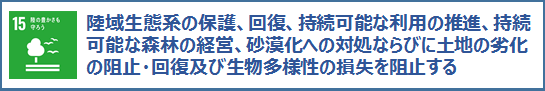 15陸の豊かさも守ろう