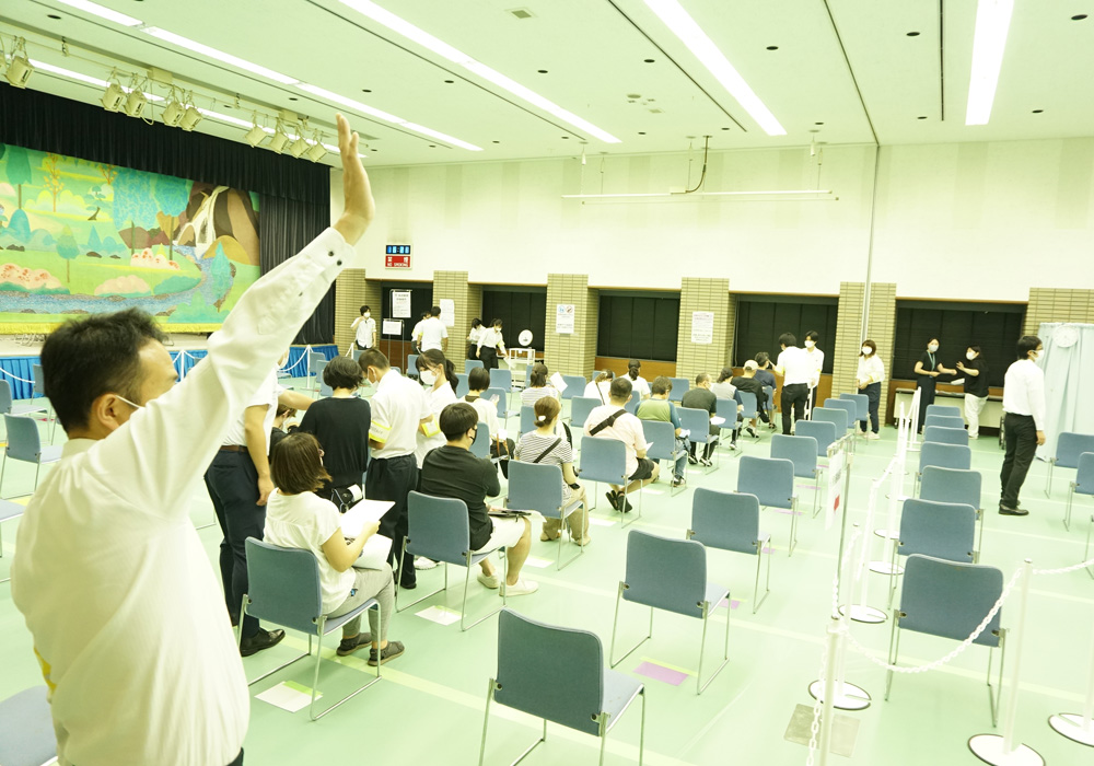 写真：接種会場の様子