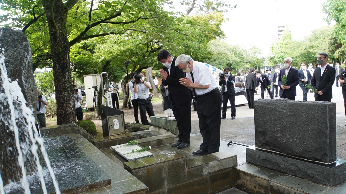 江戸川区原爆犠牲者追悼式の様子