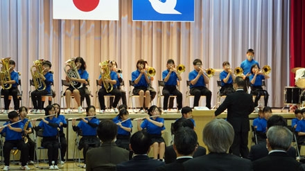吹奏楽の演奏の様子