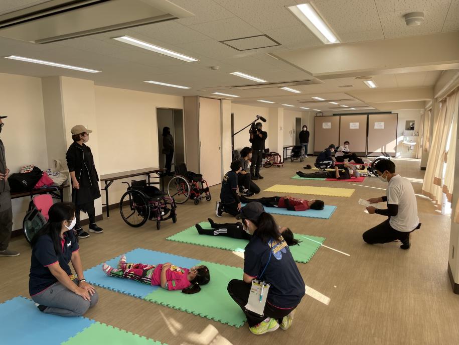 腹式呼吸の練習