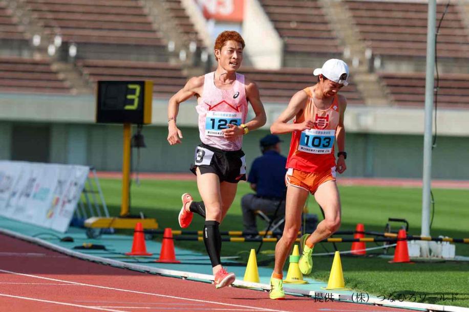 日本デフ陸上競技選手権大会での中野洸介選手