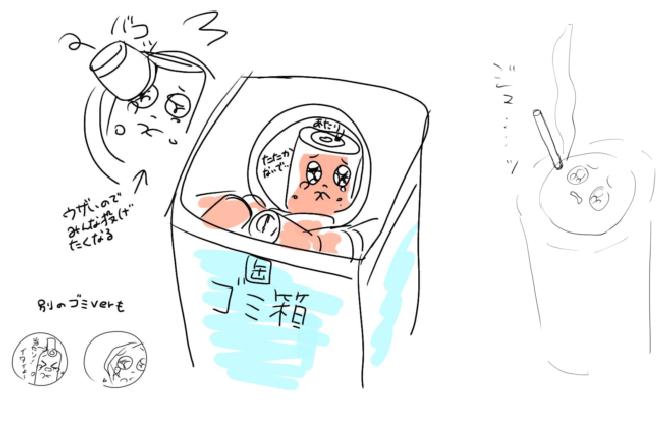 キャラごみ箱