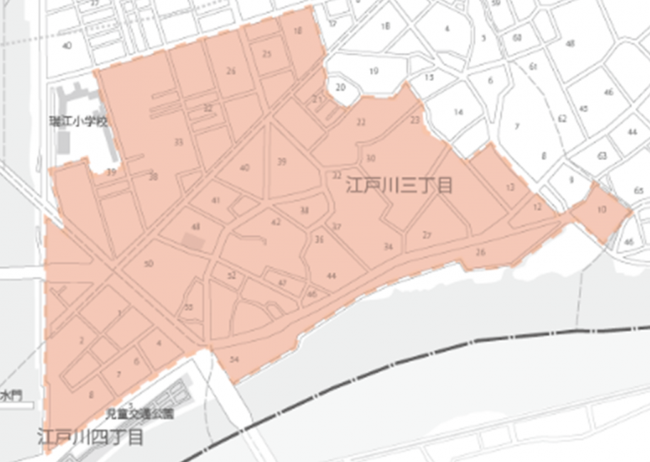今井町会区域図