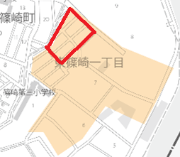 東篠崎団地交友会区域図