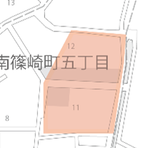 南篠崎スカイハイツ自治会区域図