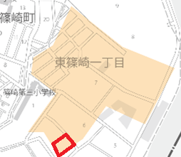 東篠10棟さくらの会区域図