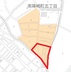南篠崎南部町会区域図
