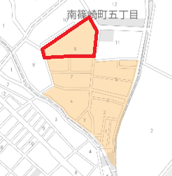 南篠崎五丁目六号棟自治会区域図