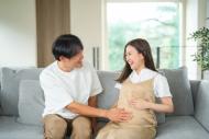 笑顔の夫婦