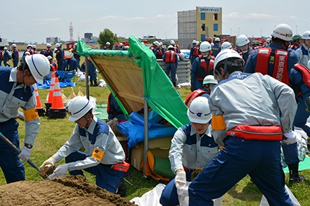 東京消防庁・江戸川区合同総合水防訓練　その2