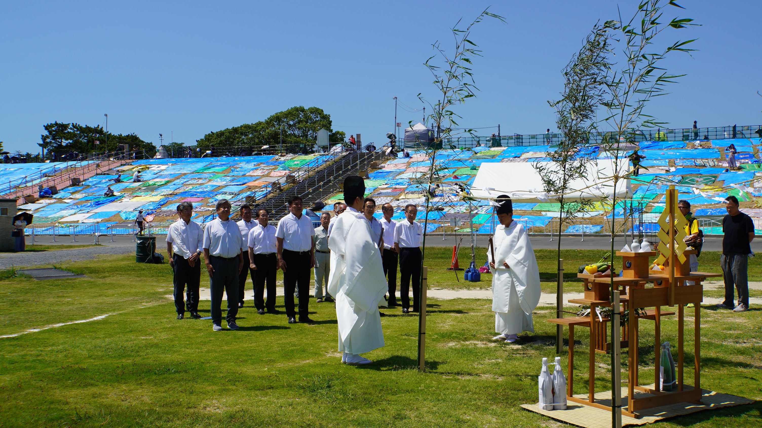 花火大会前のご祈祷