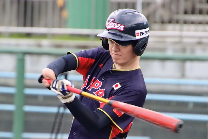 打席に立つ土屋来夢選手