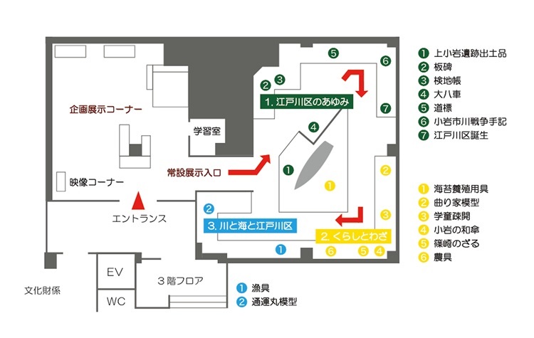 展示施設平面図