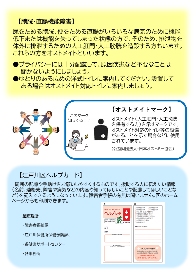 内部障害についてまとめたチラシ2ページ目詳細は下記のPDFを確認
