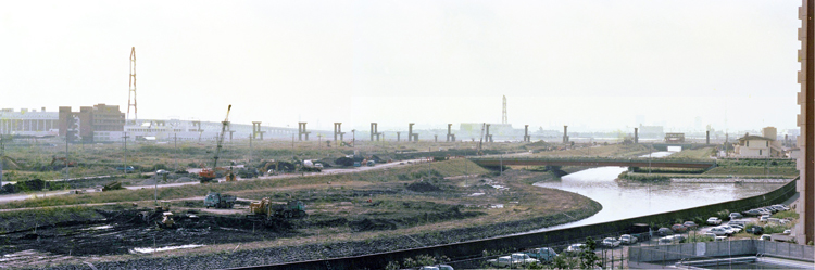 1983年撮影　手前に見えるのは葛西海岸堤防