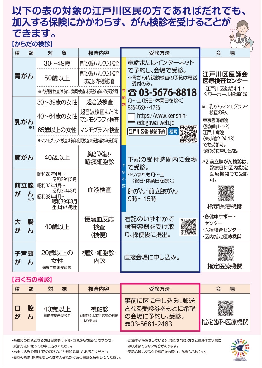 がん検診受診勧奨（裏）